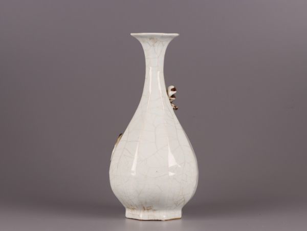 中国古玩 唐物 清代 白磁 花瓶 古作 時代物 極上品 初だし品 4166_画像4