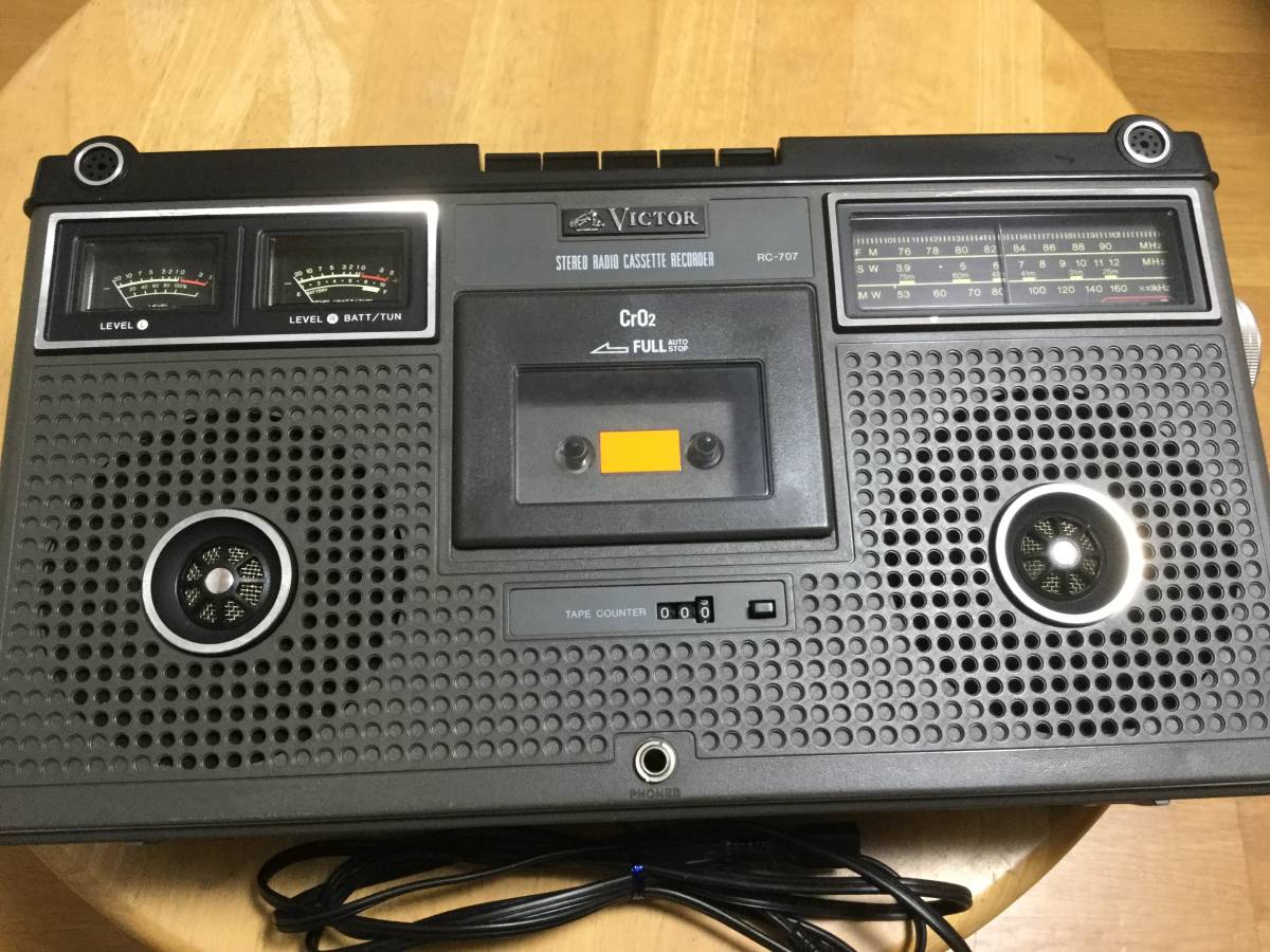 ☆日本ビクターラジカセ RCー707 ☆日本ビクターラジカセ RCー707