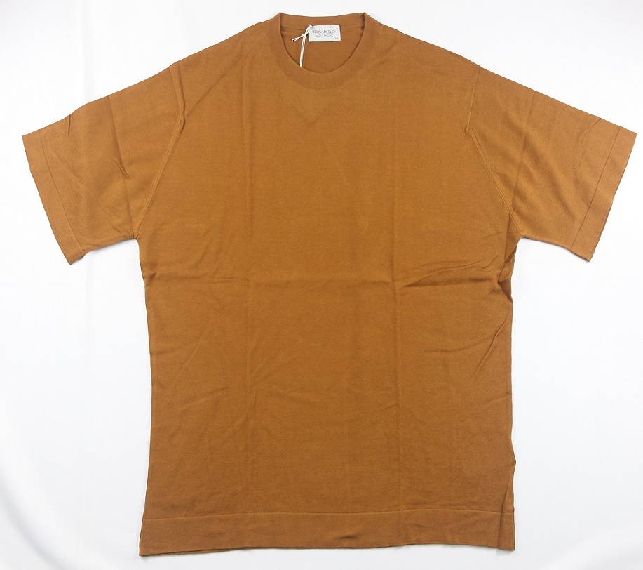 新品 John Smedley　ジョンスメドレー 最高級シーアイランドコットン　Tシャツ XXLサイズ 　GINGER_画像1