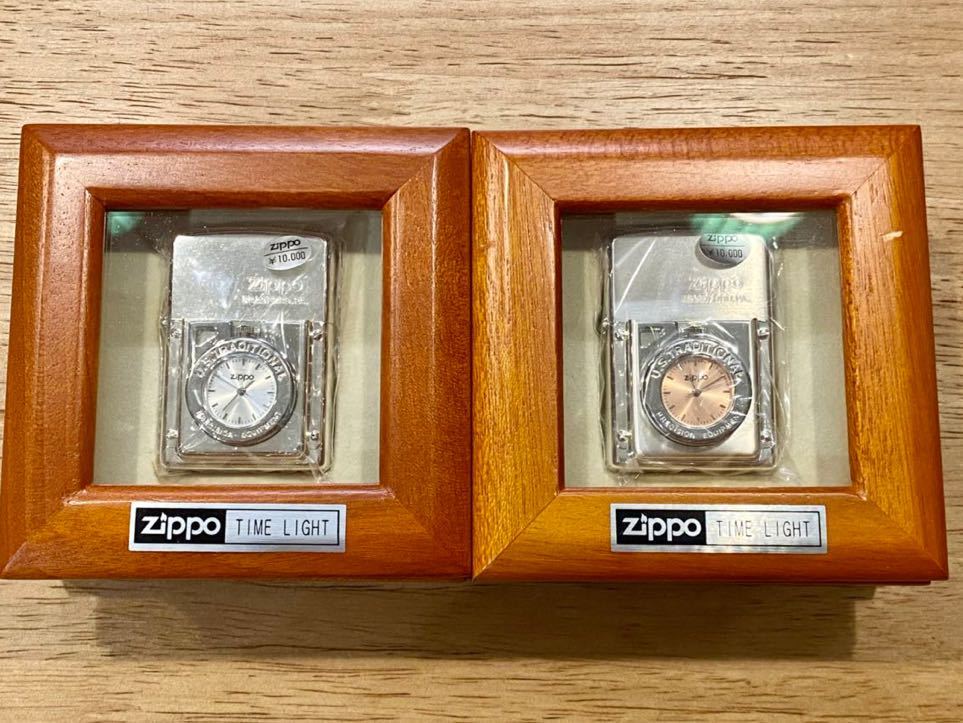 1円〜未使用 ジッポー タイムライト 2個セット zippo TIMELIGHT 時計