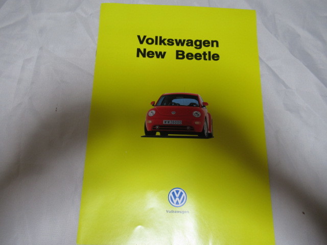 VW NEW Beetle フォルクスワーゲン ニュービートル カタログ 初期左ハンドル レア資料 ジャンク 経年擦れ折れ汚れ部分破れ有_画像1