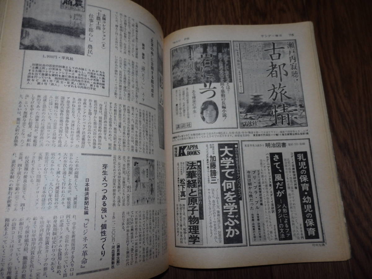 FM16/雑誌/当時物/サンデー毎日/昭和54年 6月17日_画像5