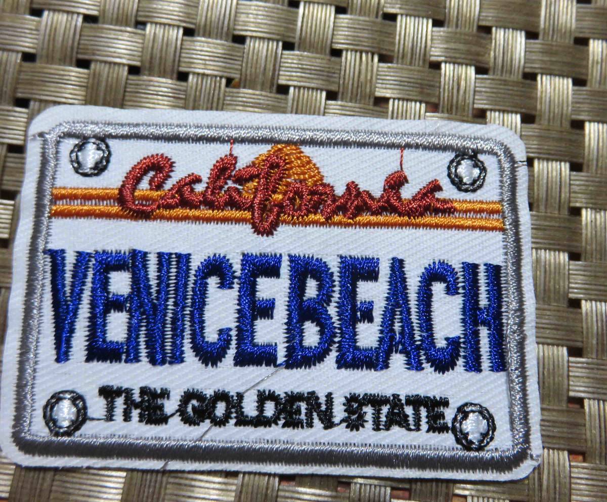 四角◆新品　　Venice beach　ベニスビーチ　マッチョの聖地　マッスル・ビーチ　マッスルビーチ刺繍ワッペン（パッチ）◆◇◆激シブ