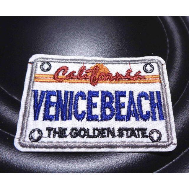 四角◆新品　　Venice beach　ベニスビーチ　マッチョの聖地　マッスル・ビーチ　マッスルビーチ刺繍ワッペン（パッチ）◆◇◆激シブ