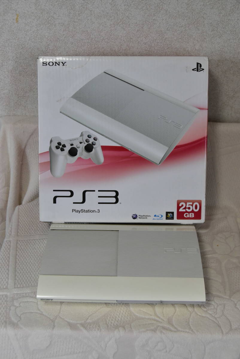 ☆SONY PlayStation 3 本体 PS3 CECH-4000B LW (250GB) 動作確認済☆