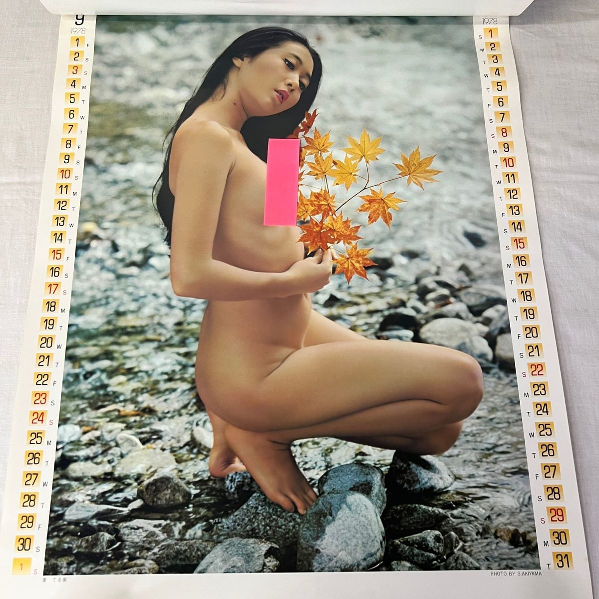 P11/東てる美　1978年カレンダー　ポルノ女優　昭和レトロ　ポスター　写真_画像8
