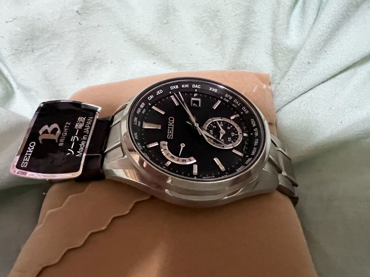 SEIKO ブライツ SAGA287 中古美品 電波ソーラー メンズ腕時計 セイコー