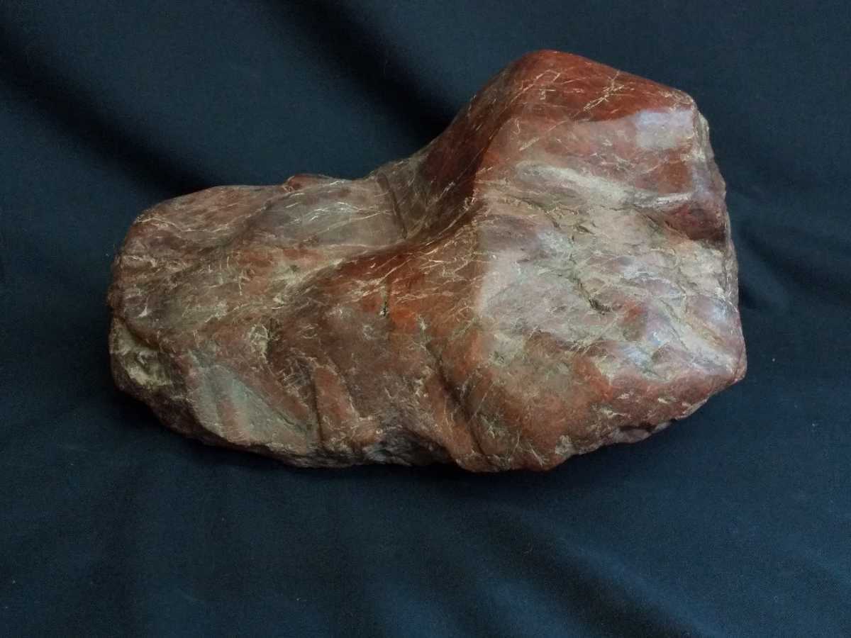 古い 赤い 石 原石 水石 鑑賞石 赤石 赤玉石 天然石 自然石 置物 最 