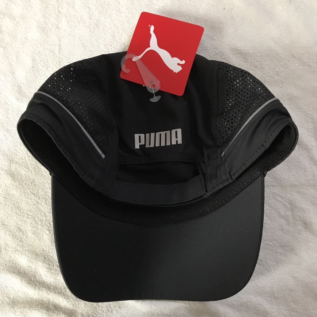  PUMA プーマ ランニング ライトウェイト ランナー キャップ ユニセックス ランニングキャップ ブラック 帽子