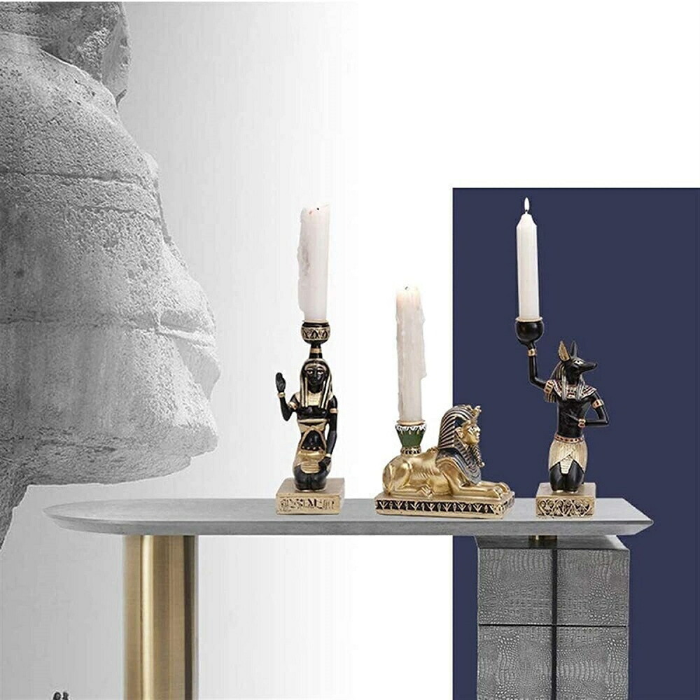  free shipping * candle stand candle holder 3 piece set [ Pharaoh an screw s fins ks] Egyptian 