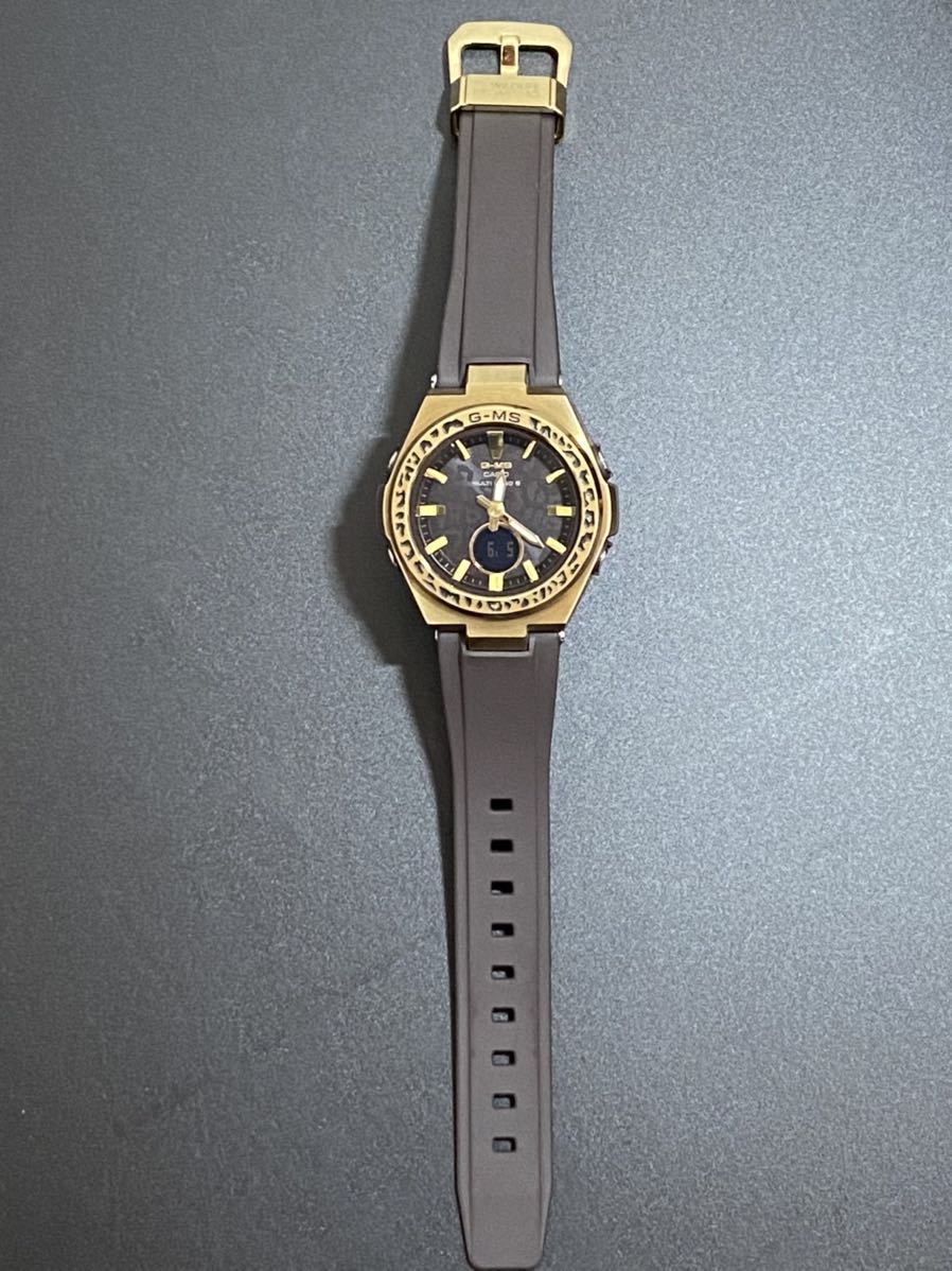 格安ご提供 希少・美品 CASIO Baby-G G-MS ジーミズMSG-W200WLP ワイルドライフ・プロミシングコラボ 電波ソーラー  レディース腕時計
