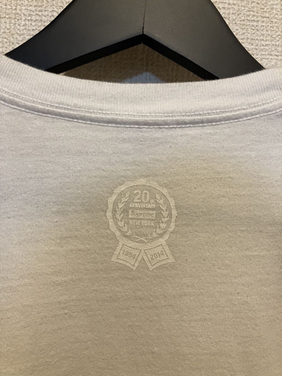Supreme box logo Tee Lサイズ 中古 WHITE 20th Anniversary Supreme box logo Tee Lサイズ 中古 WHITE 20th Anniversary