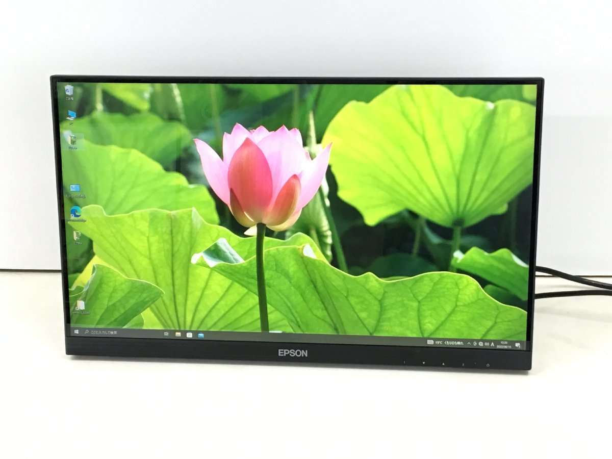 美品EPSON 21.5型液晶モニタ- LT22W81L タッチパネル機能 フルHD