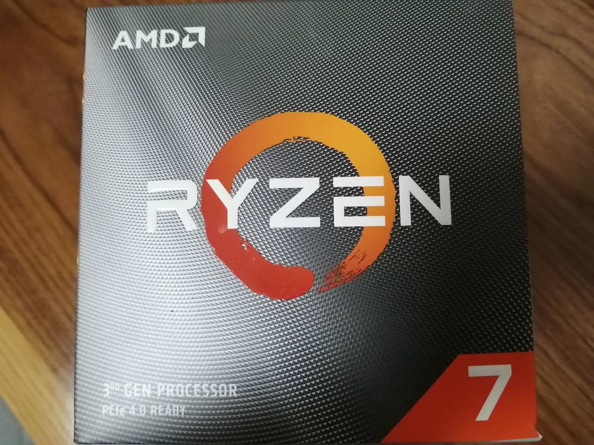 動作確認済 AMD Ryzen 7 3700X with Wraith Prism cooler 3.6GHz 8コア/16スレッド 36MB 65W