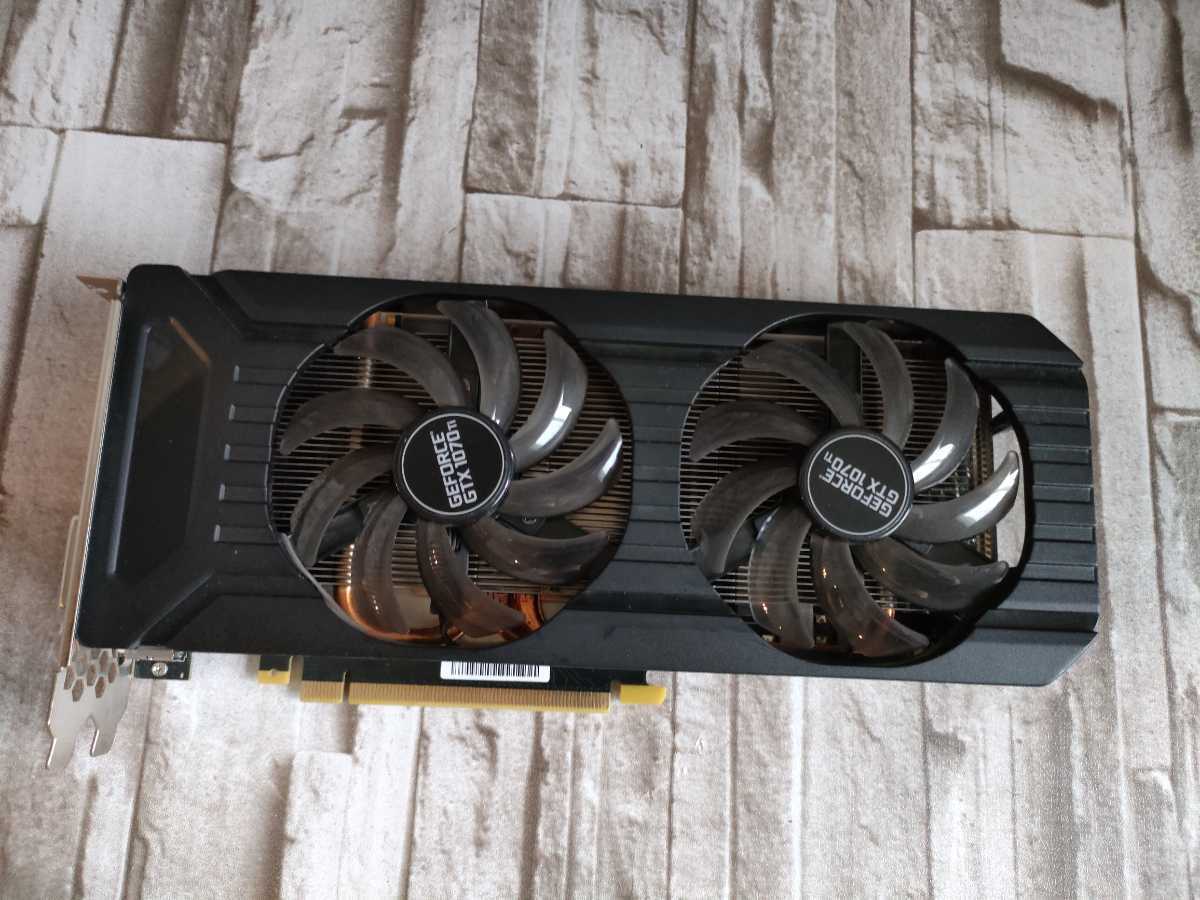 グラフィックボード GeForce GTX 1070 Ti DUAL 8GB-