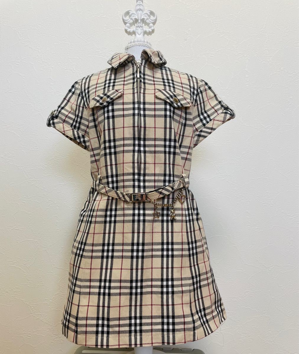 美品 BURBERRY バーバリー ノバチェック キッズワンピース | contifarma.pe