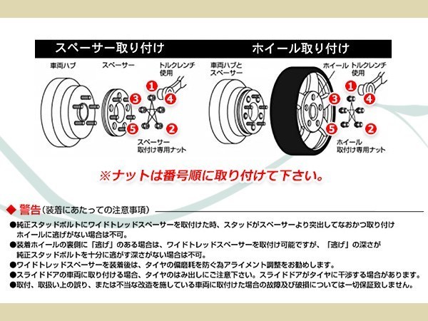 ワイドトレッドスペーサー 30mm 4H PCD100 M12 P1.25 ハブ径73mm 2枚セット ＡＺワゴン ＭＪ23Ｓ ホイ-ルスペーサー_画像4