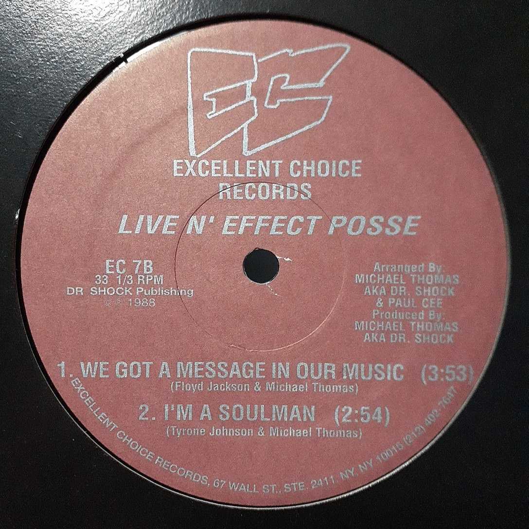 LIVE N' EFFECT POSSE / I'M GETTING PHYSICAL / WE GOT TO GET PAID / WE GOT A MESSAGE IN OUR MUSIC /PAUL C/ミドル/MURO/K-PRINCE _画像2