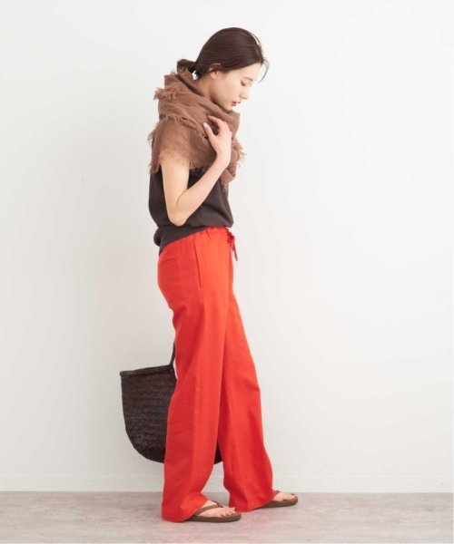 新品未使用 FRAMeWORKリネンレーヨンツイルドロストパンツ | www