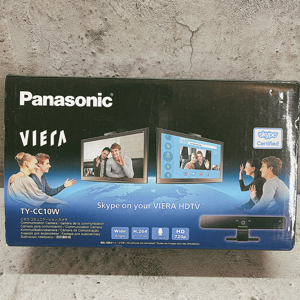 【美品】Panasonic　ビエラ コミュニケーションカメラ　TY-CC10W　パナソニック　VIERA　スカイプ　マイク　ワイドアングル_画像7