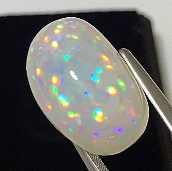 《宝石 ルース》凄まじい遊色 天然エチオピアオパール 9.531ct 鑑別付 ルース  石 裸