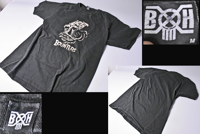 BXH ★ バウンティハンター ★ Tシャツ ★ 黒 ★ BOUNTERS ★ M ★ 中古品 ★ 首元・袖口に毛玉あります ★_画像1