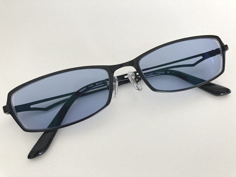 送料込み ■ Ray-Ban レイバン サングラス RB8681 1119 TITANIUM 眼鏡 メガネ フレーム 度あり ケースおまけ_画像2