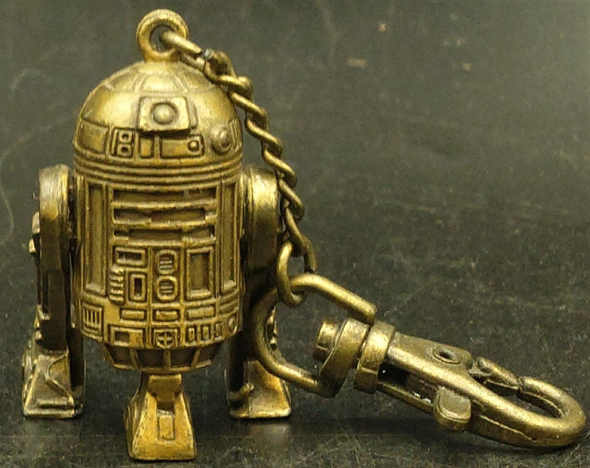 ☆文武堂☆昭和レトロ　スターウォーズ　R2D2　キーホルダー　真鍮製_画像2