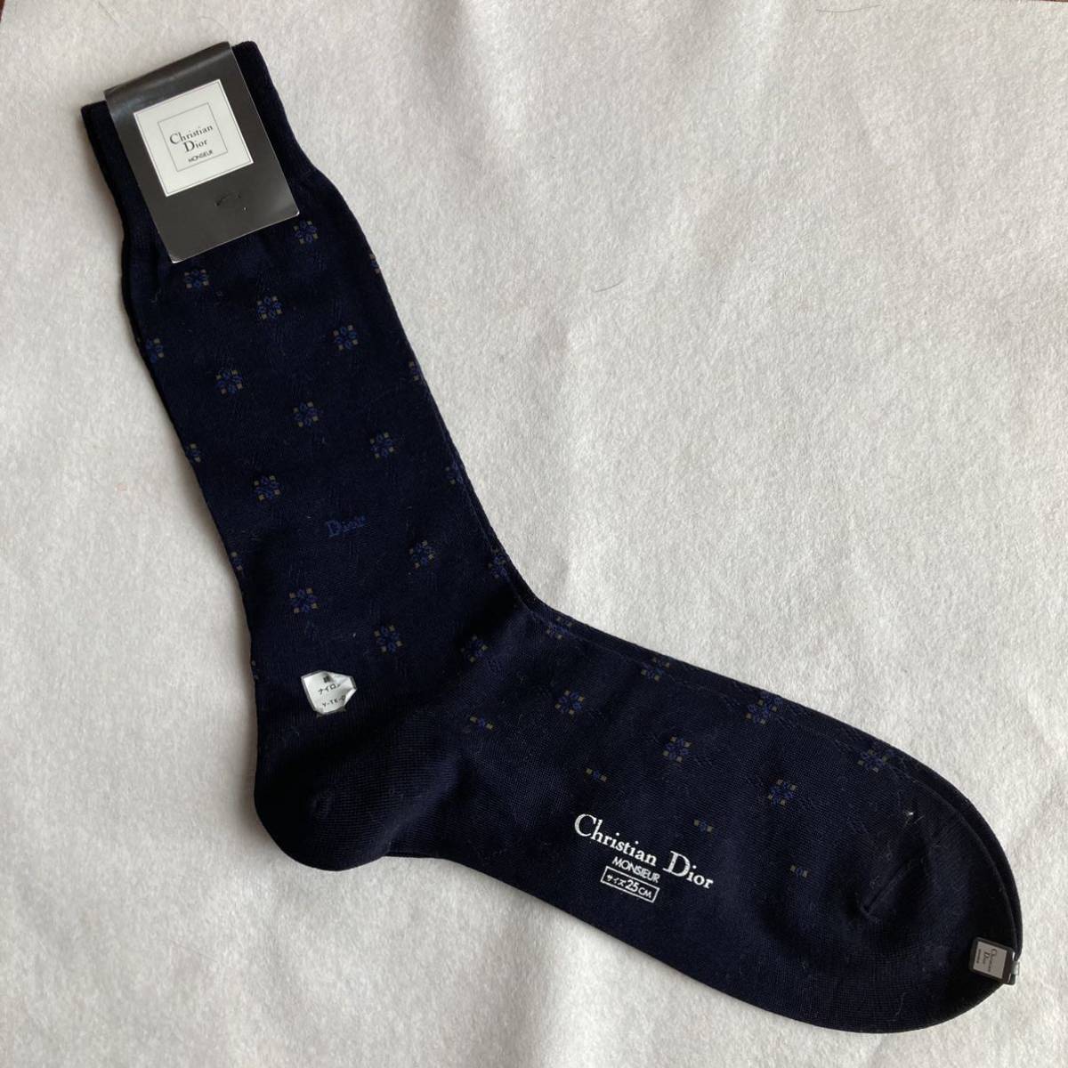 独特の上品 新品未使用品 Christian Dior メンズソックス 25-26