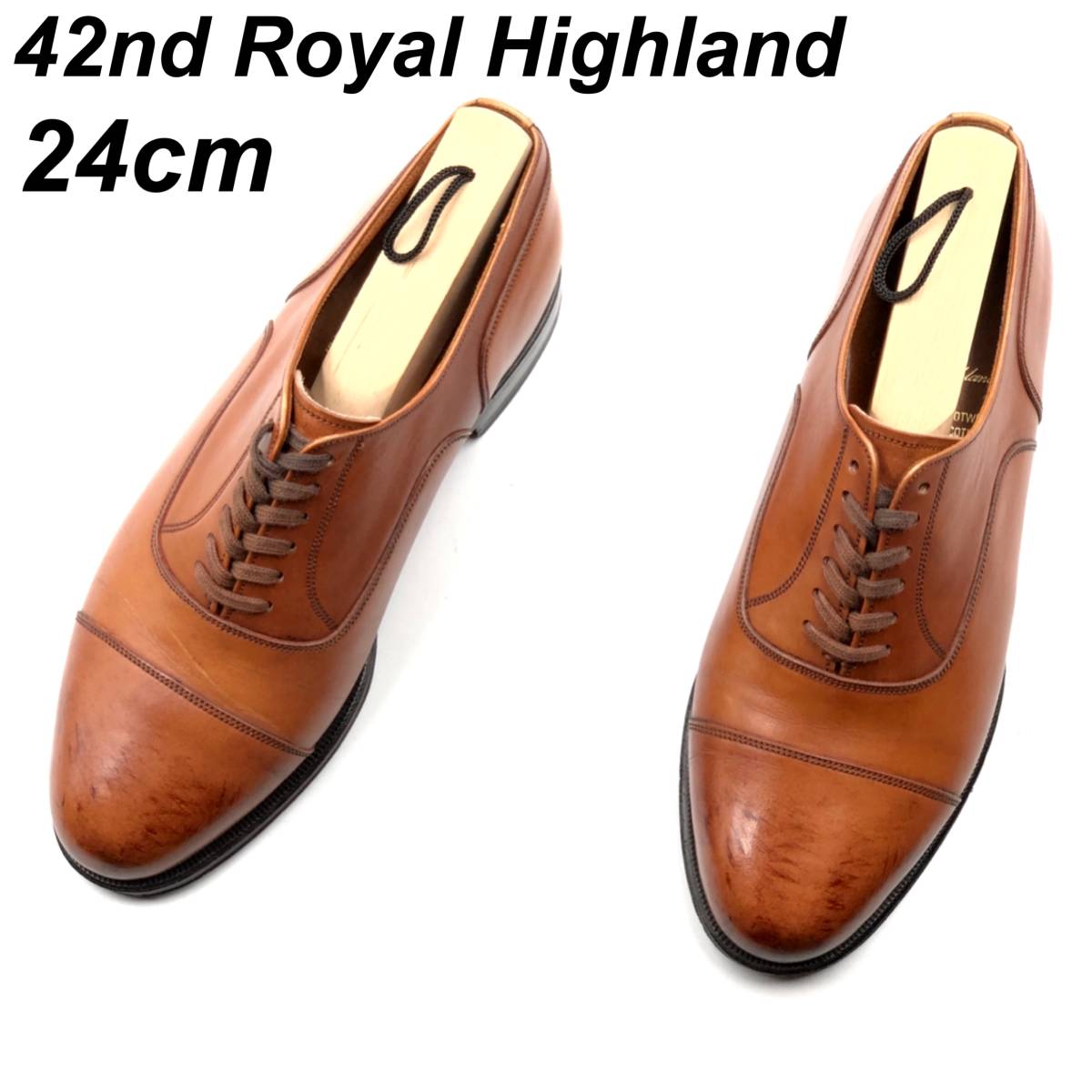 即決 42nd royal highland 42ロイヤルハイランド 24cm メンズ レザー