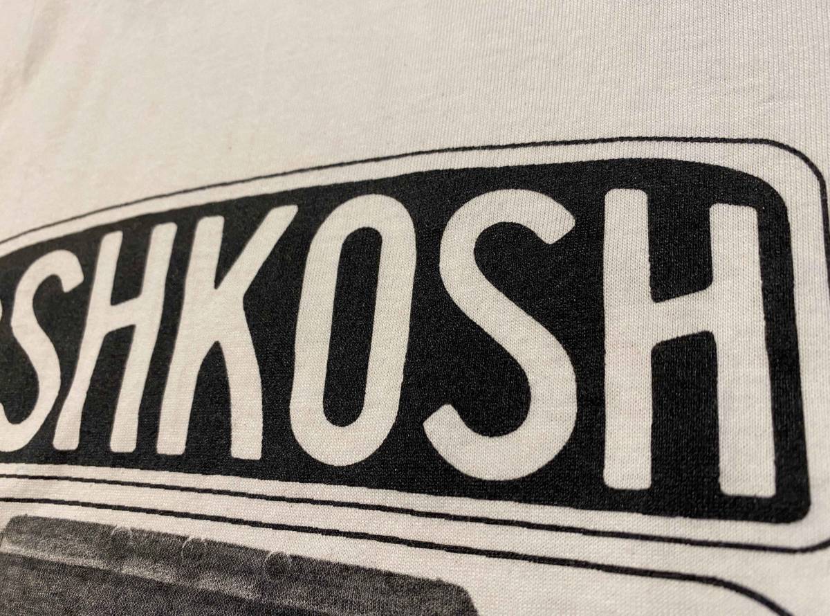 古着 OSHKOSH トラック Tシャツ XL 白 30s フォトT ビンテージ_画像5