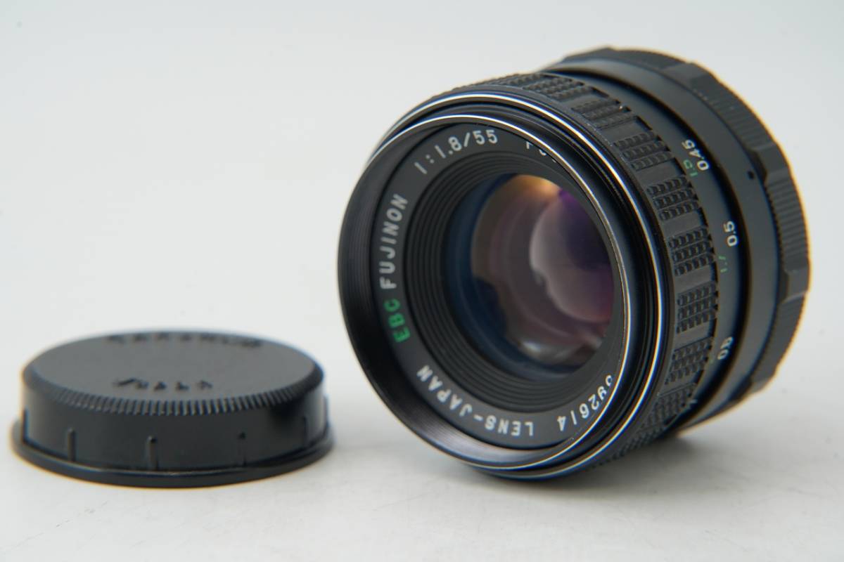 【 良品 】 富士フィルム FUJI fUJINON EBC f1.8 55mm M42マウント　 ＭＦ　レンズ #4339_画像1