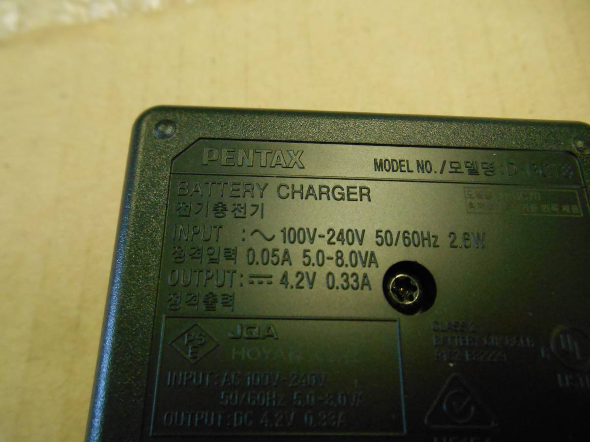 未使用品 PENTAX純正 バッテリーチャージャー 充電器 D-BC78 送料込み (5_画像6