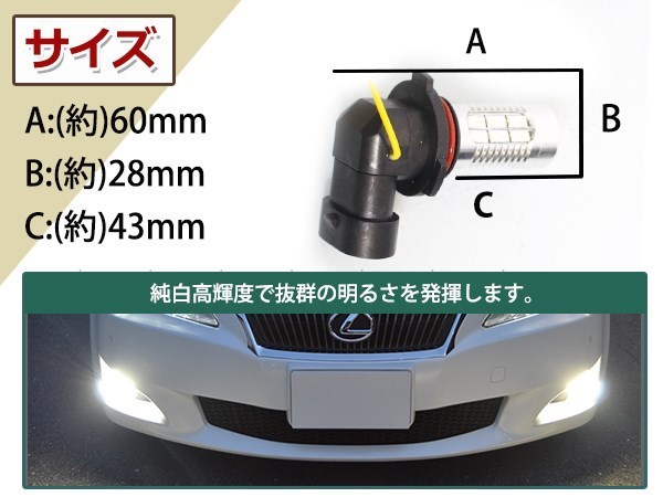 定形外 デミオ DY3W DY5W 前期 11W デイライト フォグランプ マルチ ウィンカー 切替 ターン 黄 LEDバルブ HB4_画像3