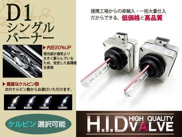 ベンツ W245 純正交換用HIDバーナー/バルブ 35W D1S 6000K 2本_画像1