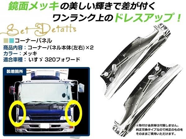 ISUZU いすず 320/342 フォワード コーナーパネル 標準 ワイドの画像2