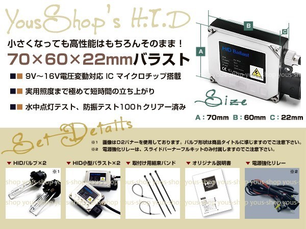 保証有★送料無料★LED付 小型12V55W HB3 HIDキット 6000Kフルキット 純正交換 12V T10/T16ポジション ナンバー灯 車幅灯等 ホワイト_画像2