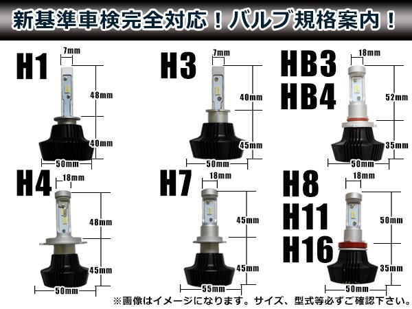 ブルーバード シルフィー G11 LEDフルキット バルブ H11 12800lm 6000K ホワイト ブルー イエロー ライト 12V/24V 車検対応 純正交換_画像3