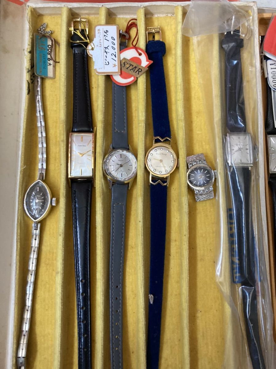 ② 古い 手巻き 腕時計 レディース デッドストック 3箱 17本 ...