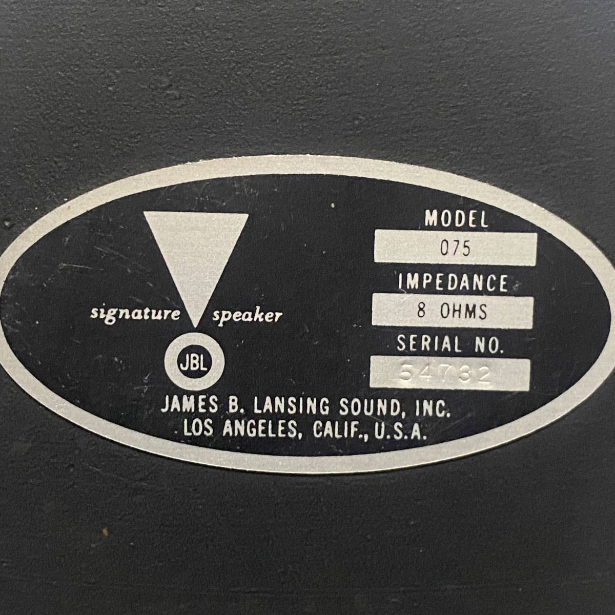 Vintage JBL 075 8Ω ホーントゥーイーター オリジナル Vintage JBL 075 8Ω ホーントゥーイーター オリジナル