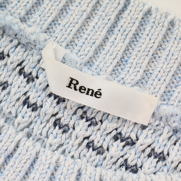 Rene Rene вязаный лучший 36/ sax голубой безрукавка [2400012835054]