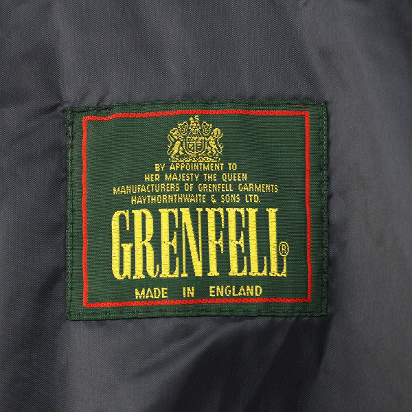 GRENFELL グレンフェル ナイロン トレンチコート 34/-ネイビー 英国製【2400012403185】_画像10