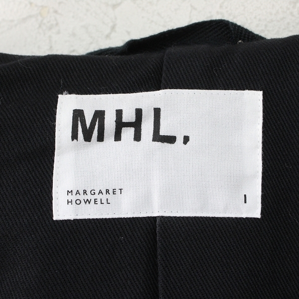 2018AW MHL. マーガレットハウエル 595-8210505 ウール フード付き ロング コート 1/ダークネイビー【2400012736665】_画像7