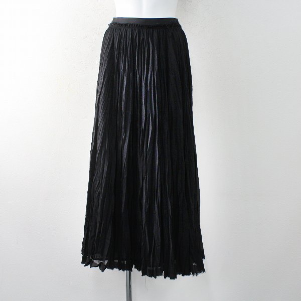 L'Appartement アパルトモン col pierrot コルピエロ Lisiere PLEATS SKIRT プリーツスカート /ブラック【2400012849587】_画像2