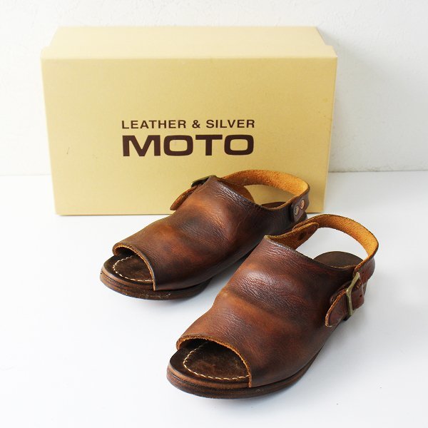 LEATHER&SILVER MOTO モト レザー バックストラップサンダル 1