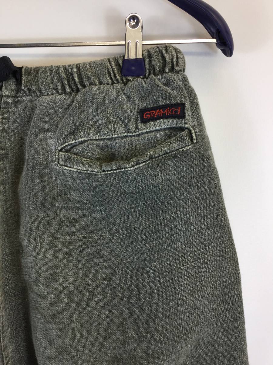 90s USA製 GRAMICCI グラミチ ヘンプ地 麻 クライミングパンツ M 90s USA製 GRAMICCI グラミチ ヘンプ地 麻 クライミングパンツ M