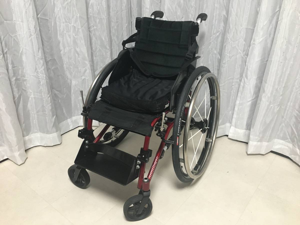 PANTHERA BAMBINO パンテーラ バンビーノ 子供用 車いす 車椅子 子ども 転倒防止補助輪 ROHO ロホクッション 1バルブ ロータイプ レッド 赤