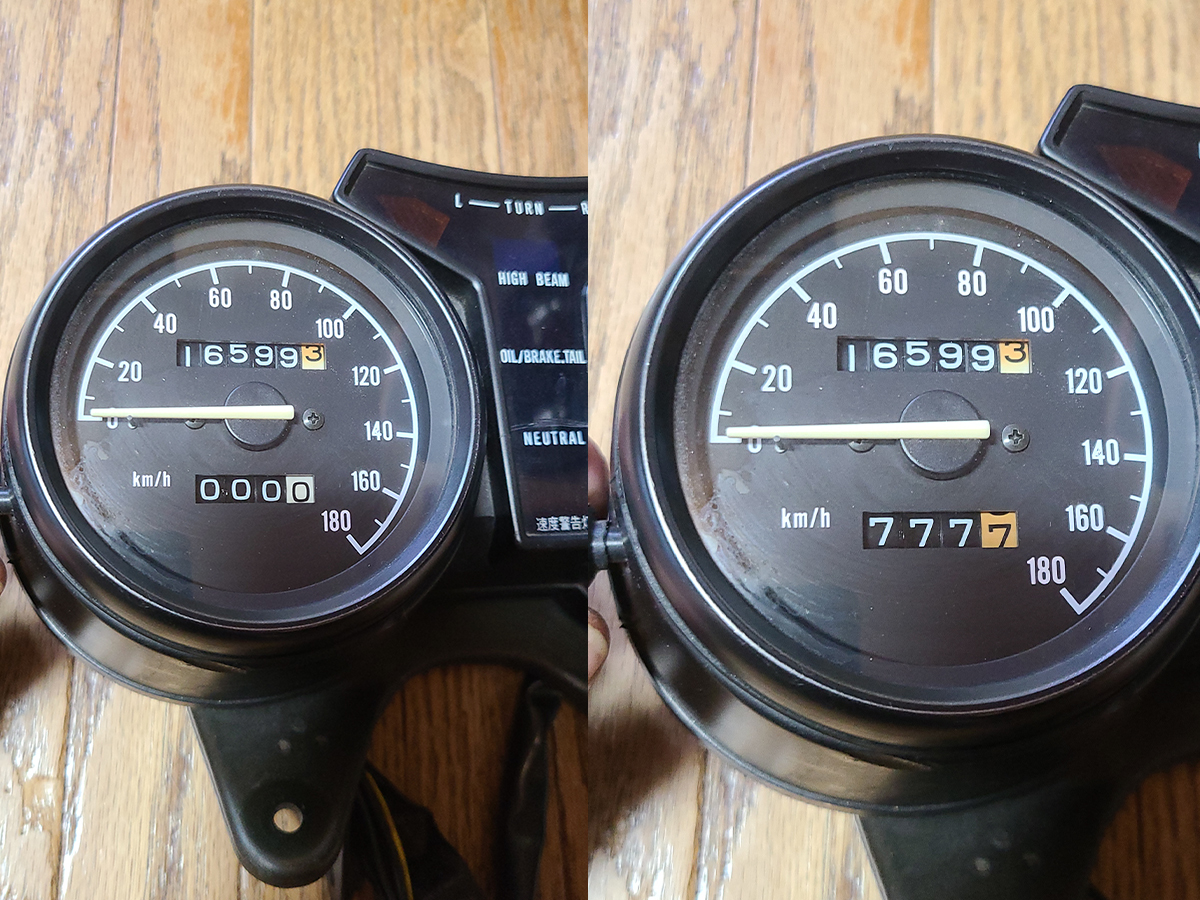 YAMAHA RZ250 4L3 メーター 3HM メーター 換装未完品 YAMAHA RZ250 4L3 メーター 3HM メーター 換装未完品