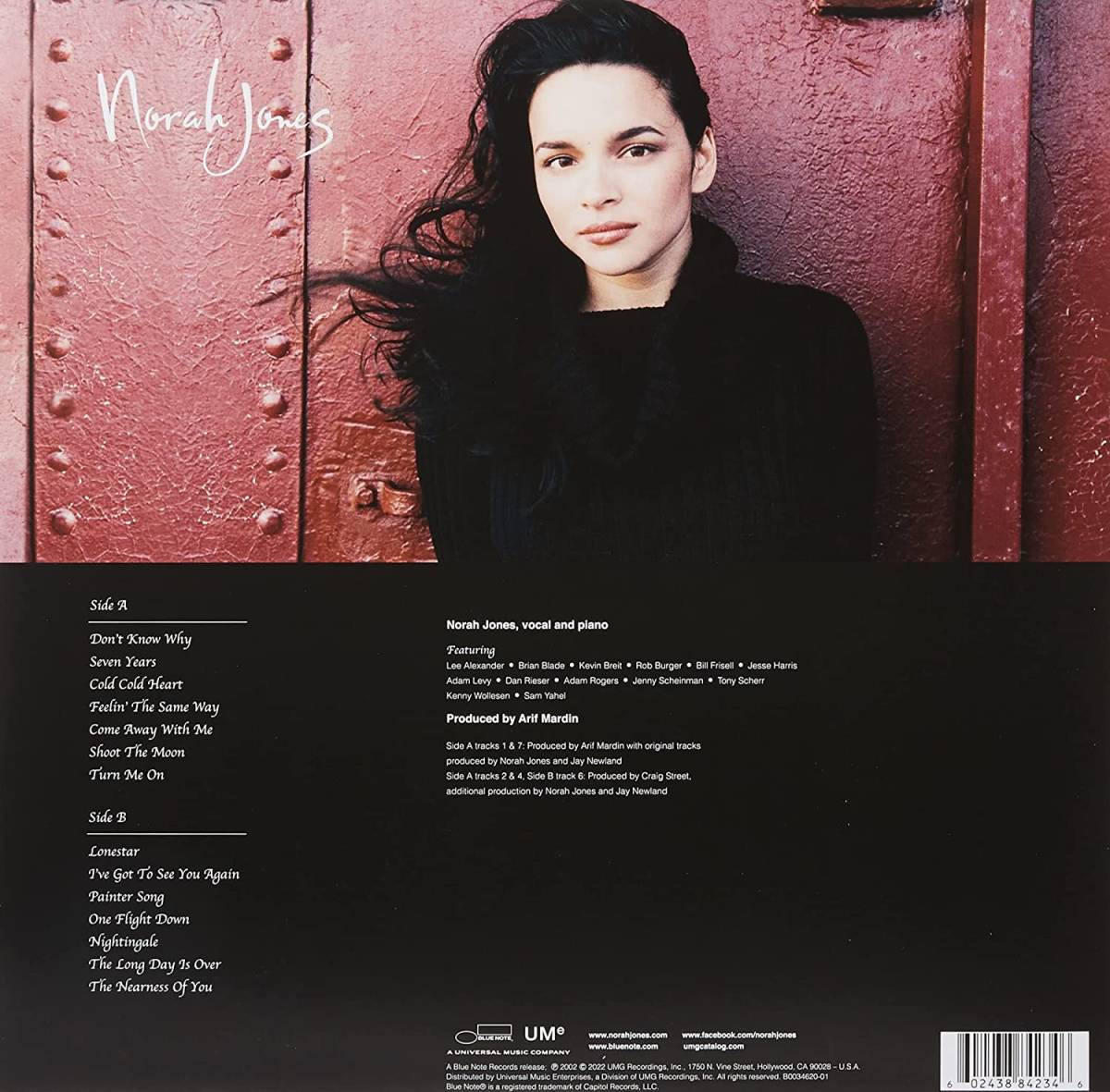 LP盤☆グラミー賞ではアルバム・オブ・ザ・イヤー。Come Away With Me -20th Anniversary Edition Norah Jones (ノラ・ジョーンズ)_画像2