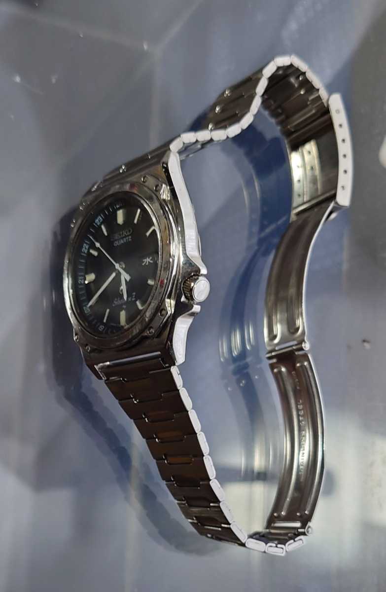 即出荷】 SEIKO メンズ 稼働品 ローマンインデックス シルバー